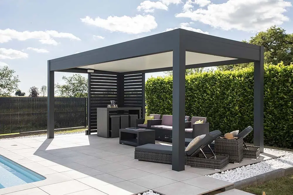 akena produit pergola toit plat cunac